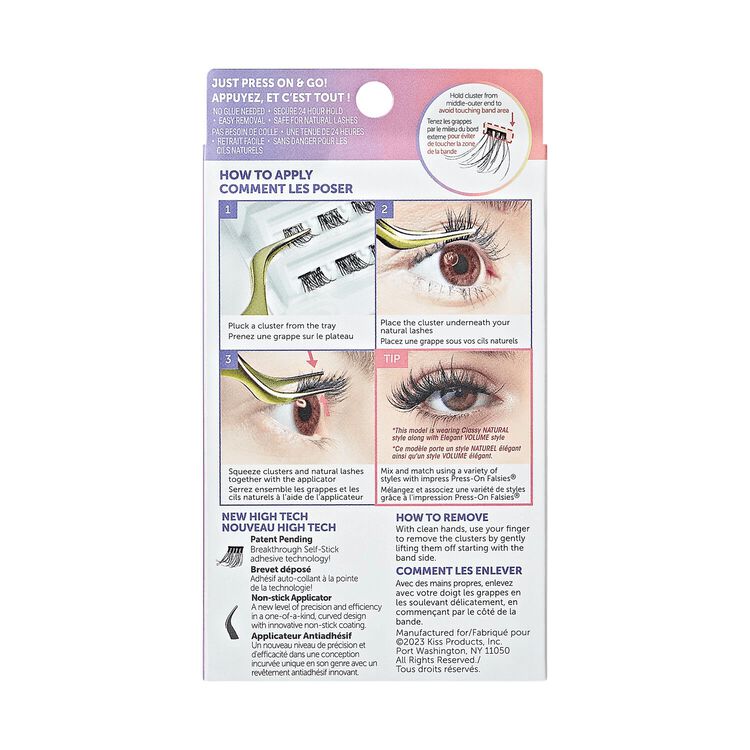 imPRESS Press on Falsies - Edgy Wispy Cluster Lashes