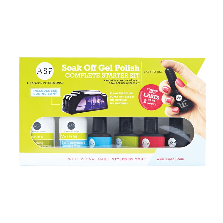 Asp Soak Off Gel Nail Polish Starter Kit Gel Nail Polish Sally