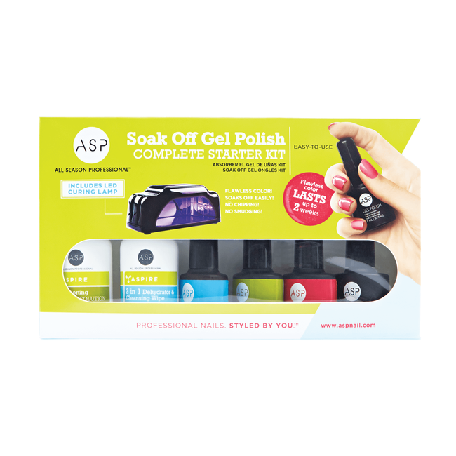 Soak Off Gel Polish Complete Starter Kit