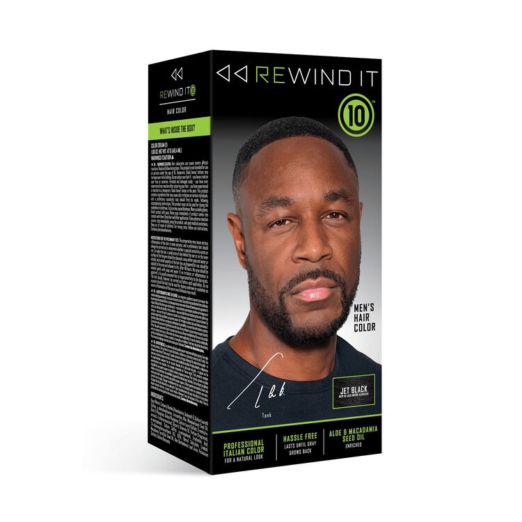 Jet Black Men's Hair Color