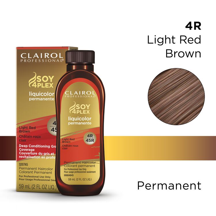 4R/45R Light Red Brown LiquiColor Permanent Hair Color