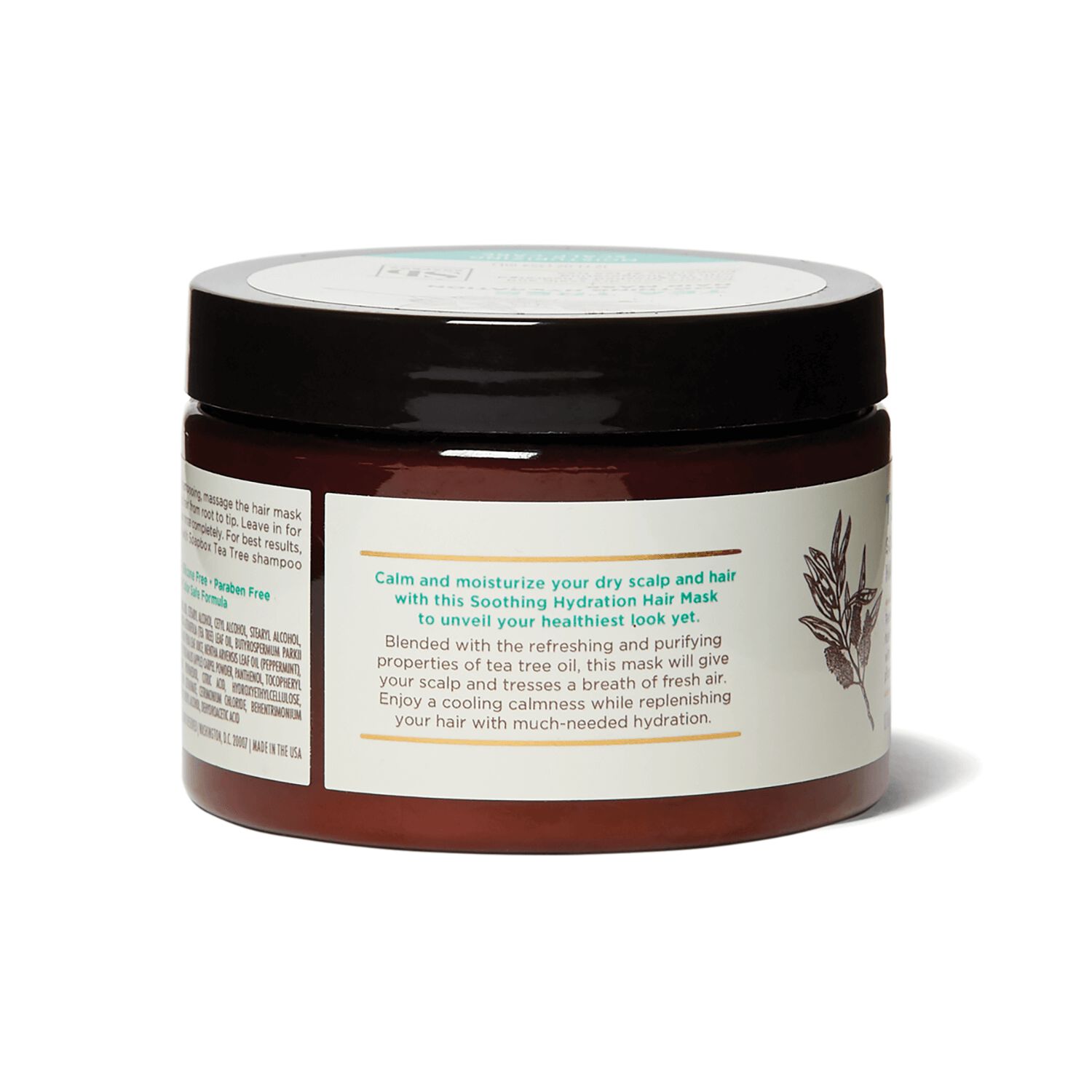 Soapbox Tea Tree Soothing Hydration Hair Mask 12oz | Hair Treatment 