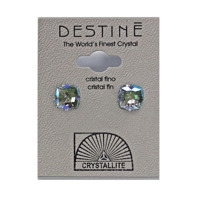 Destine Earrings Mystic Square Crystal Paradise Shine