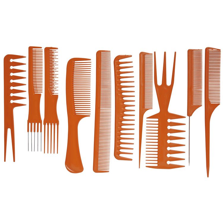 10 Piece Assorted Comb Kit