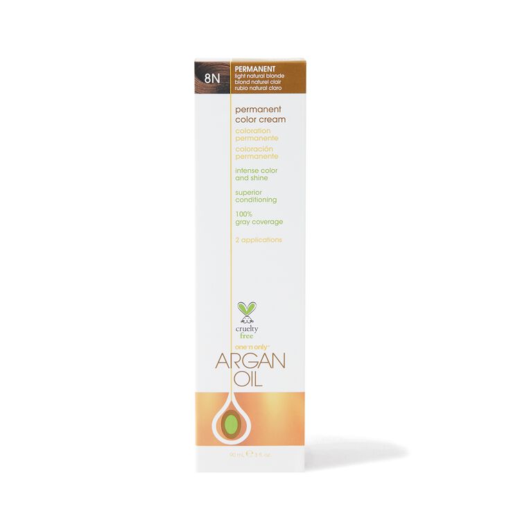 Argan Oil Permanent Color Cream 8N Light Natural Blonde