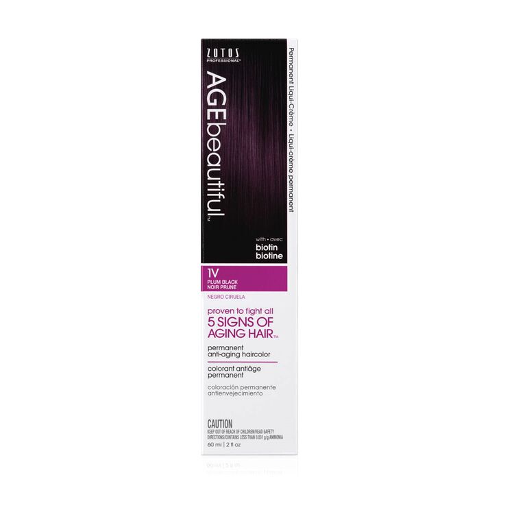 1V Plum Black Permanent Liqui-Creme Hair Color