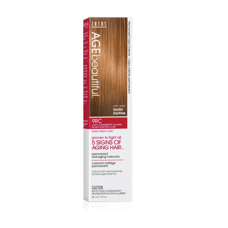 9RC Light Strawberry Blonde Permanent Liqui-Creme Hair Color