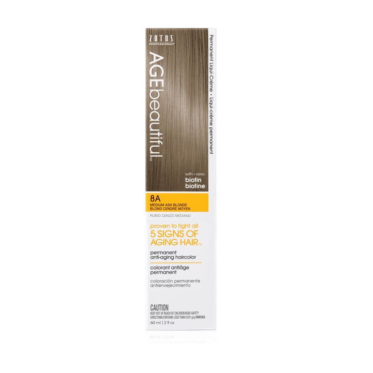 8A Medium Ash Blonde Permanent Liqui-Creme Hair Color