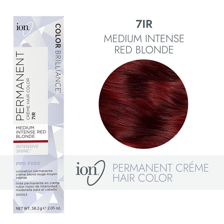 Ion 7IR Medium Intense Red Blonde Permanent Creme Hair Color by Color  Brilliance | Permanent Hair Color | Sally Beauty