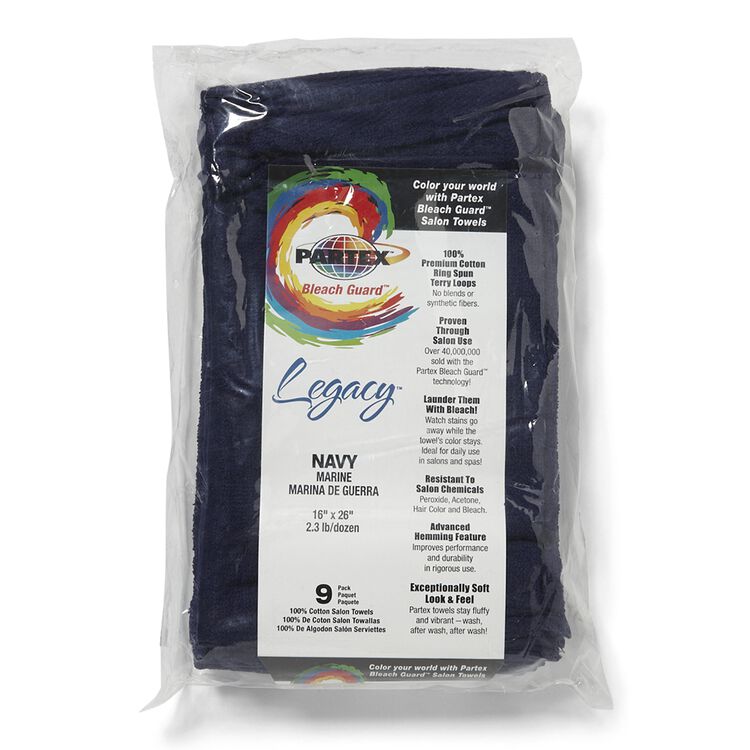 Bleach Guard Navy Cotton Towels