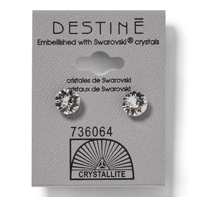 Destine crystal store earrings