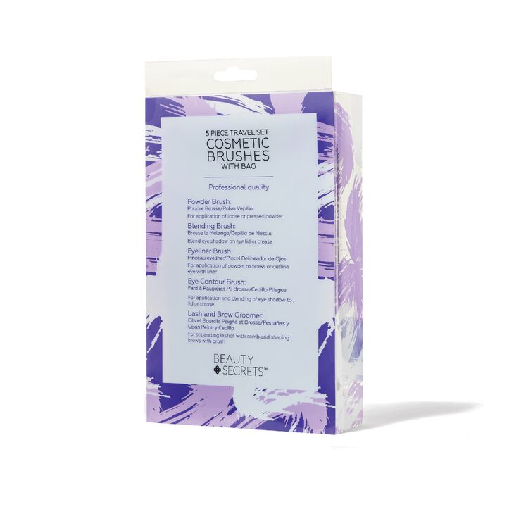 5 Piece Travel Cosmetic Brush Set