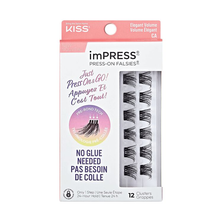 imPRESS Press on Falsies - Elegant Volume Cluster Lashes
