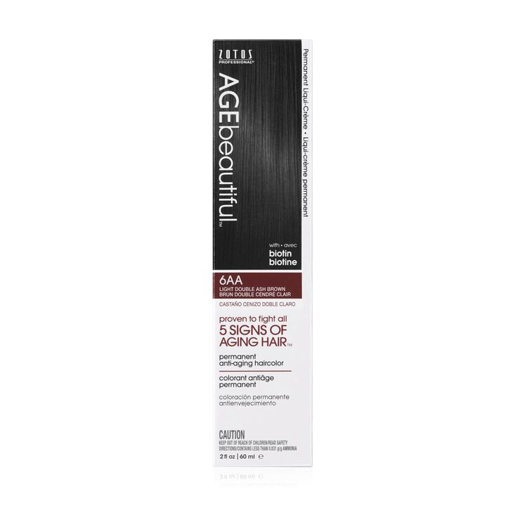 6AA Light Double Ash Brown Permanent Liqui-Creme Hair Color