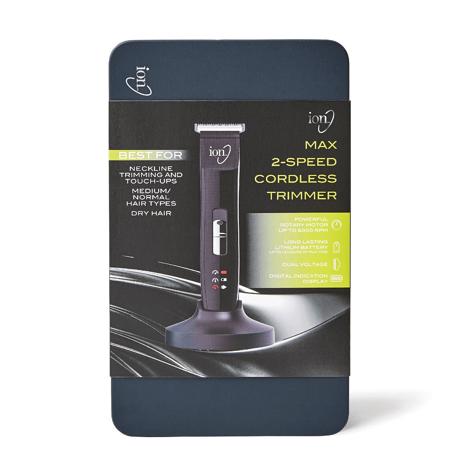 ion MAX 2Speed Cordless Trimmer Clippers & Beard Trimmers Sally Beauty