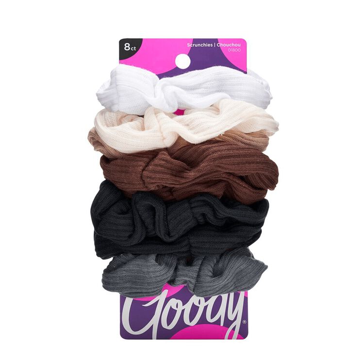 Ribbed Scrunchies 8 Count