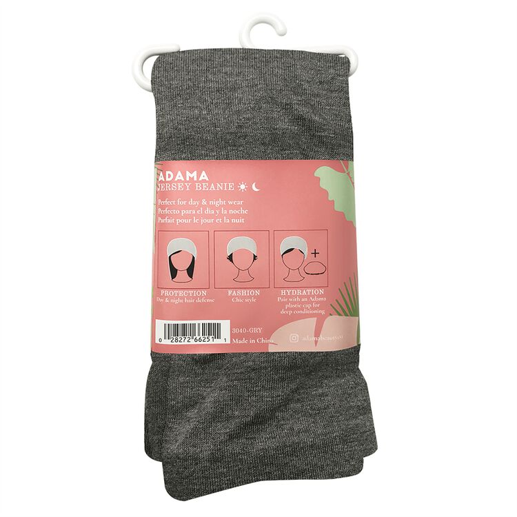 Gray Satin Lined Jersey Beanie