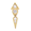 Spike Zircon Charm Gold
