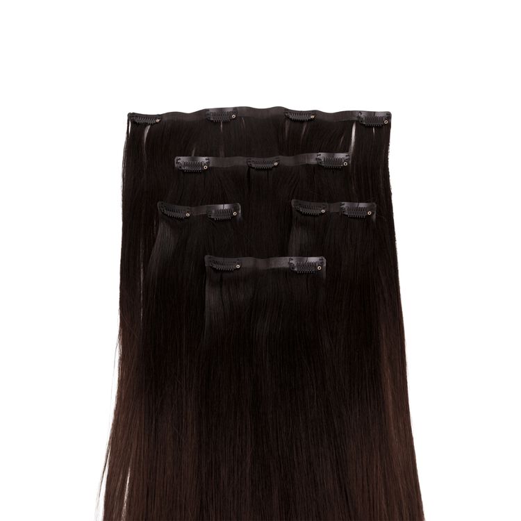 18" Ultra-Seamless Clip-in Hair Extensions Balayage Espresso / Medium Dark Brown