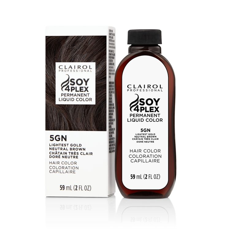 5GN Lightest Gold Neutral Brown Permanent Liquid Hair Color