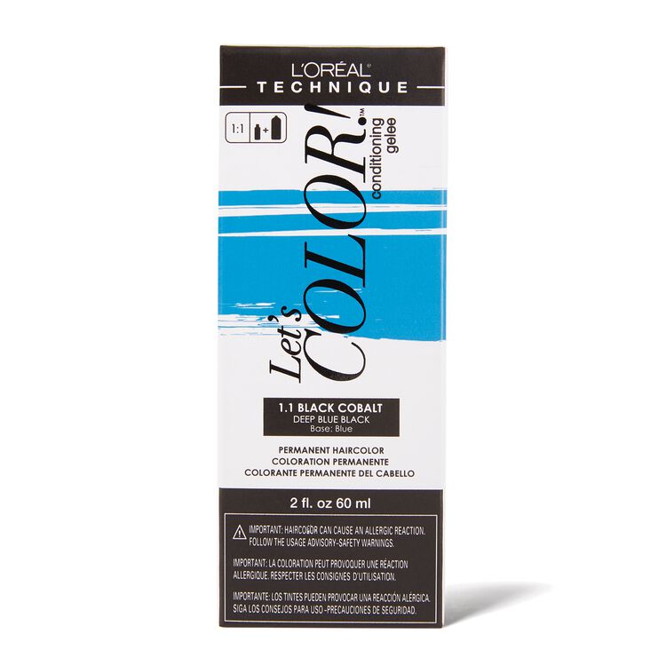 Let's COLOR! Conditioning Gelee Permanent Haircolor 1.1 Black Cobalt