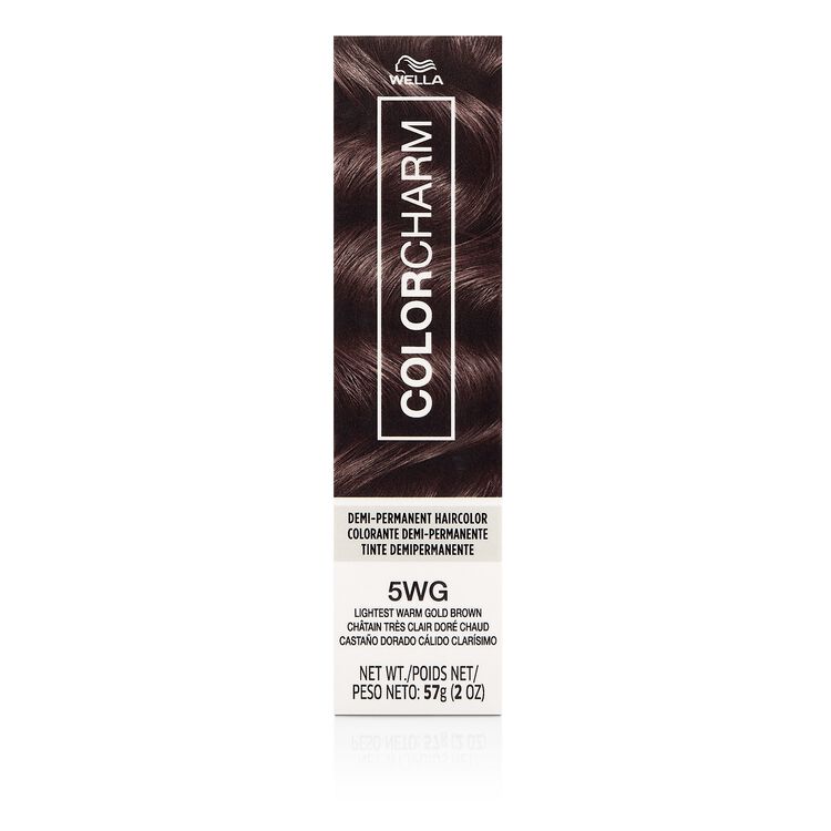 5WG Lightest Warm Gold Brown Demi Permanent Cream Hair Color