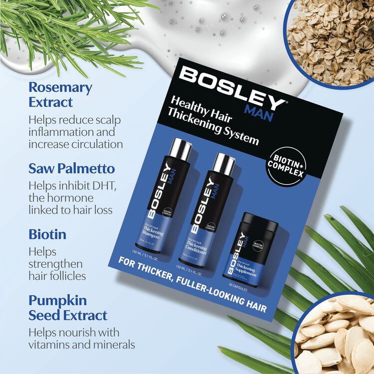 Men's Healthy Hair Thickening System