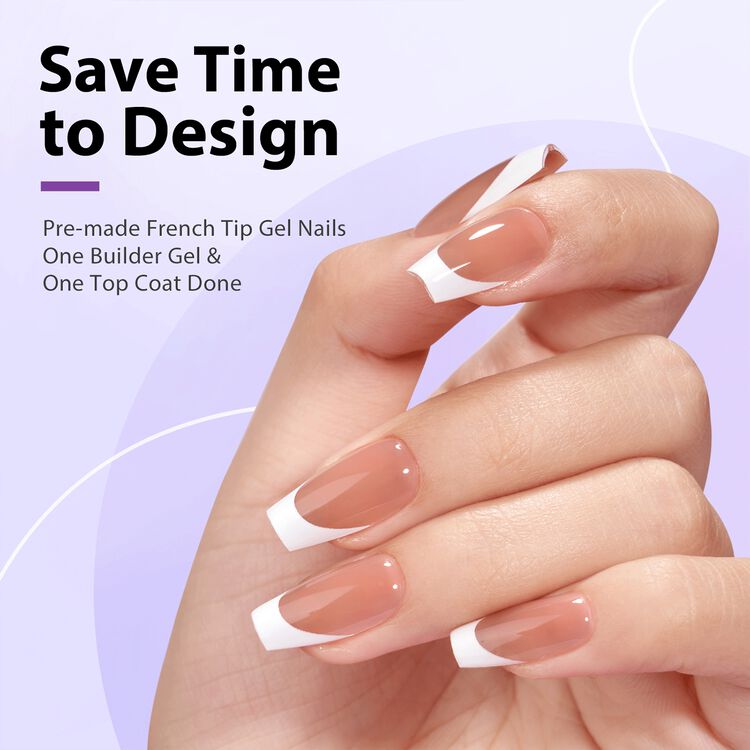 XCOATTIPS® French Nail Kit - Brown French Coffin