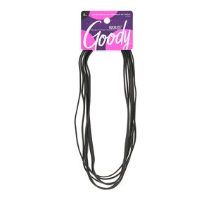 Black Flat Narrow Hairwrap 6 Count