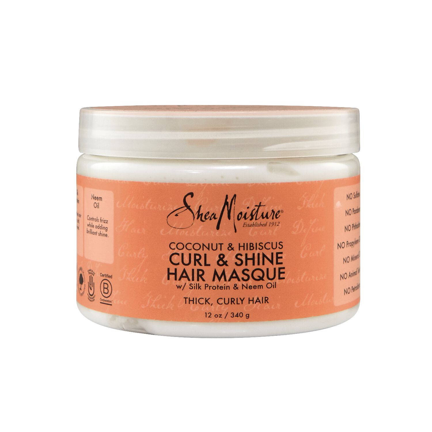 Coconut & Hibiscus Curl and Shine Hair Masque by Shea Moisture Hair