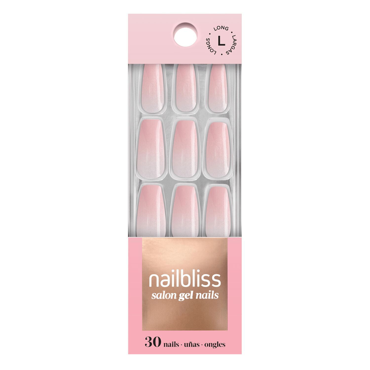 Dashing Diva Blush Kiss Gel Nail Kit Presson Nails