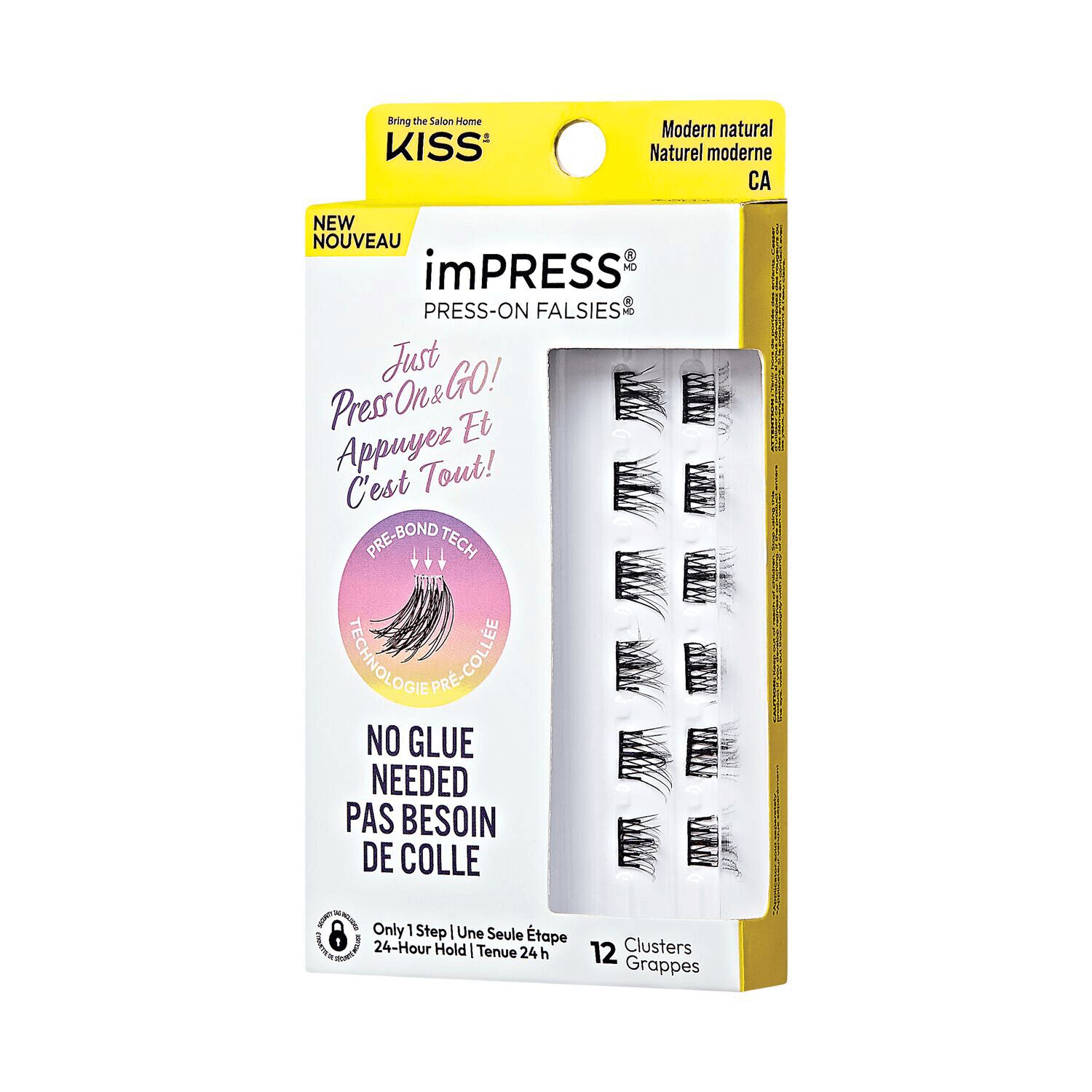 KISS imPRESS Press on Falsies - Modern Natural Cluster Lashes | False ...