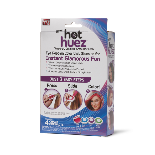 Allstar Temporary Hair Chalk Kit By Hot Huez Temporary Hair