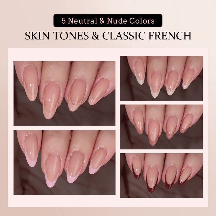 XCOATTIPS® French - Peach Medium Almond Pastel Tips