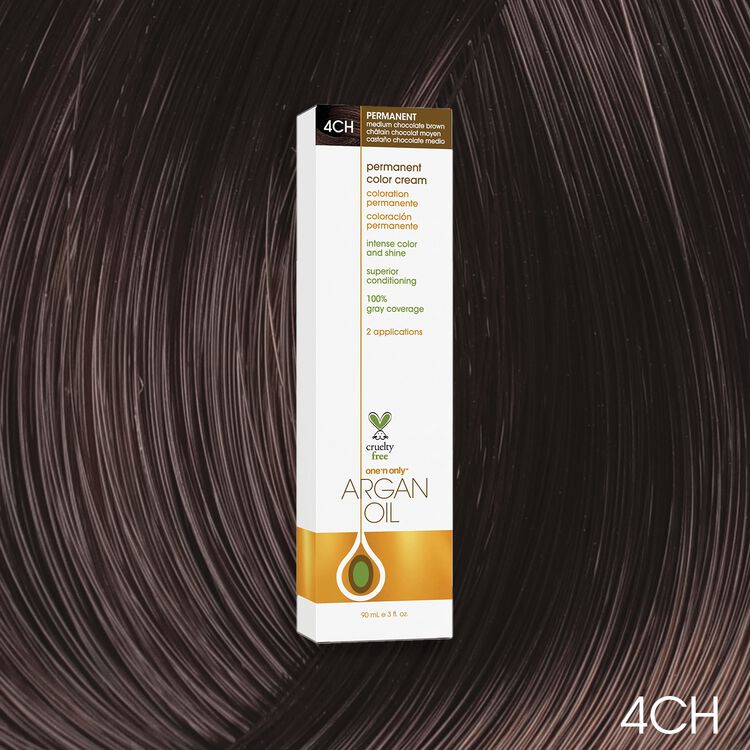 Argan Oil Permanent Color Cream 4CH Medium Chocolate Brown