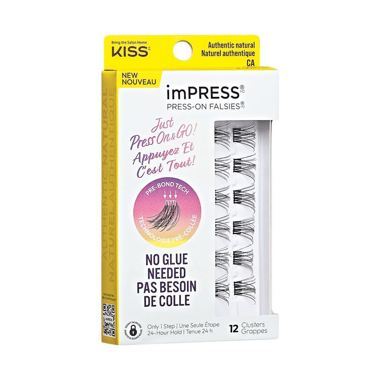 imPRESS Press on Falsies - Authentic Natural Cluster Lashes