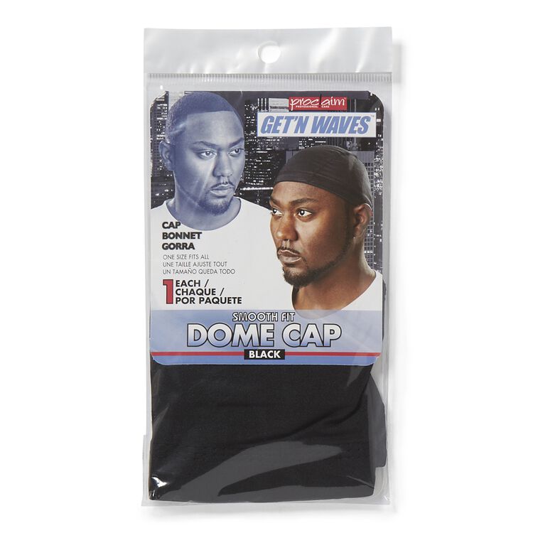 Black Smooth Fit Dome Cap