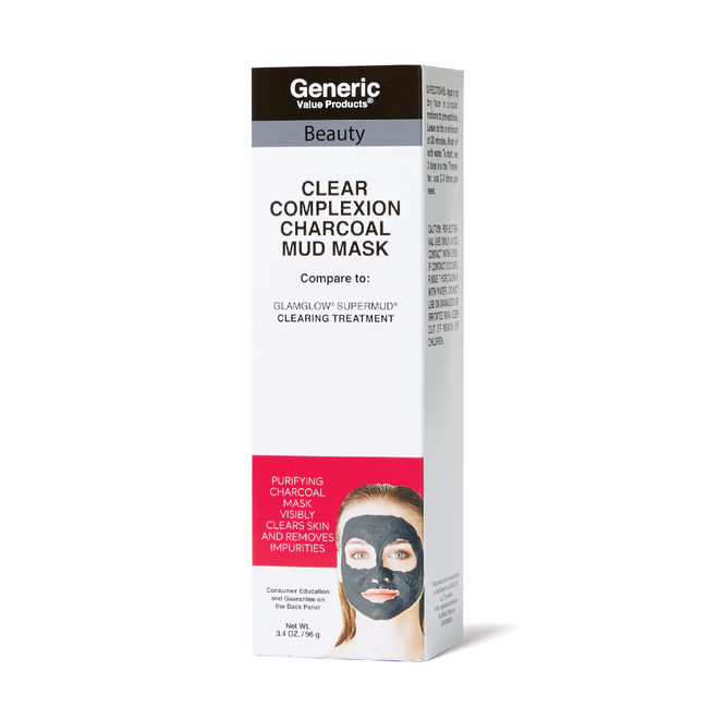 Clear Complexion Charcoal Mud Mask Compare to GLAMGLOW* SUPERMUD* Clearing Treatment