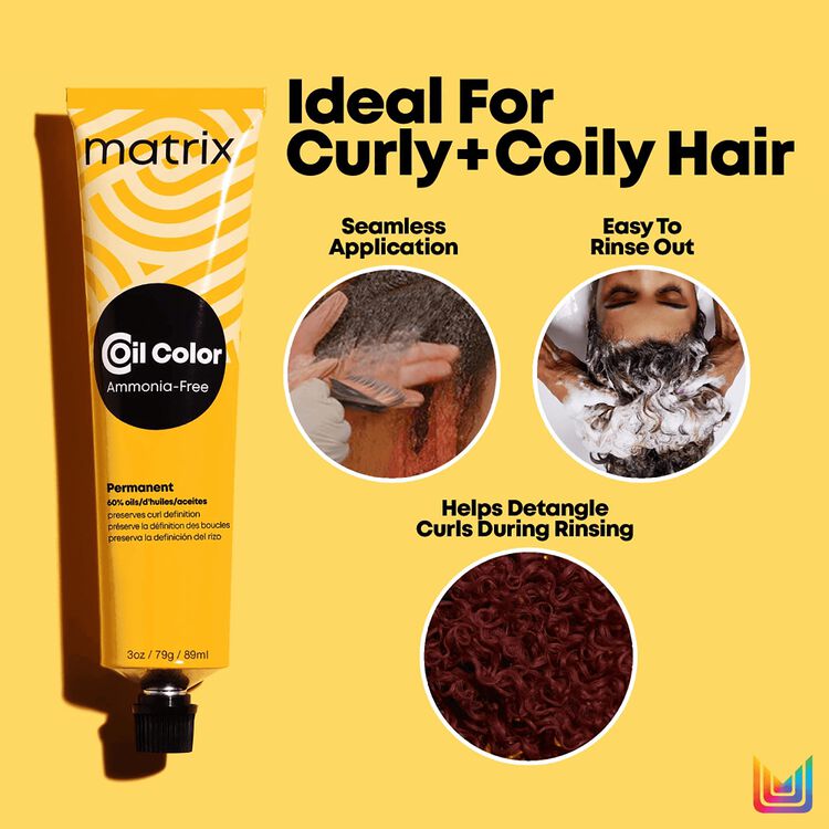 4N Dark Brown Neutral Coil Color Ammonia-Free Permanent Hair Color