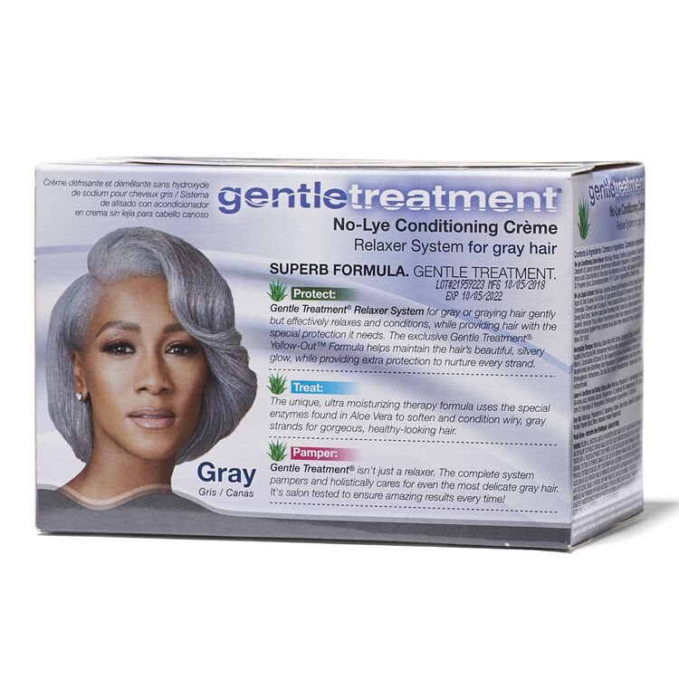 Gentle Treatment No Lye Conditioning Creme Relaxer For Gray Hair