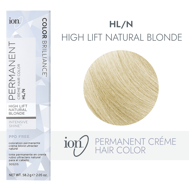 Ion HL-N Hi Lift Natural Blonde Permanent Creme Hair Color ...