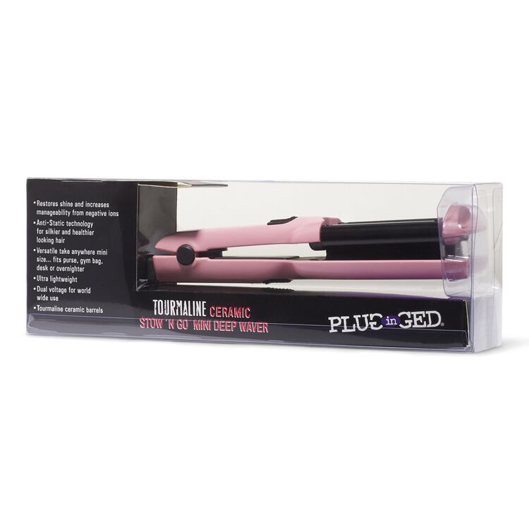 Ceramic Stow N Go Travel Hair Waver By Plugged In Hair Styling
