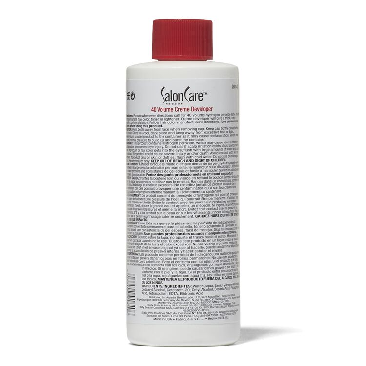40 Volume Creme Developer 4 Oz
