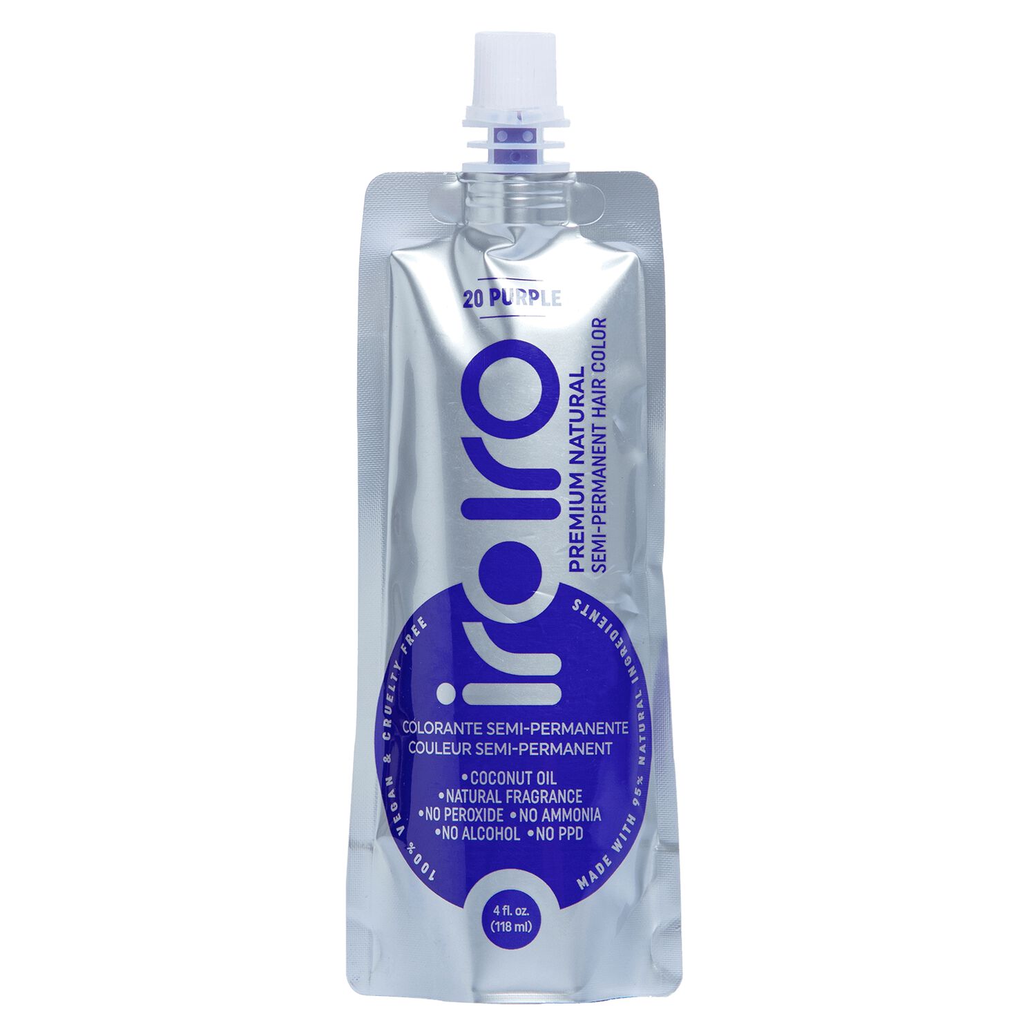 iroiro 20 Purple Premium Natural Semi Permanent Hair Color Semi