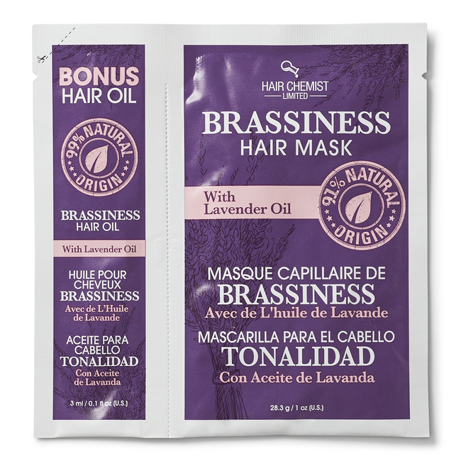 Brassiness Hair Oil & Mask Packette with Lavender by Hair Chemist Treatments Sally Beauty
