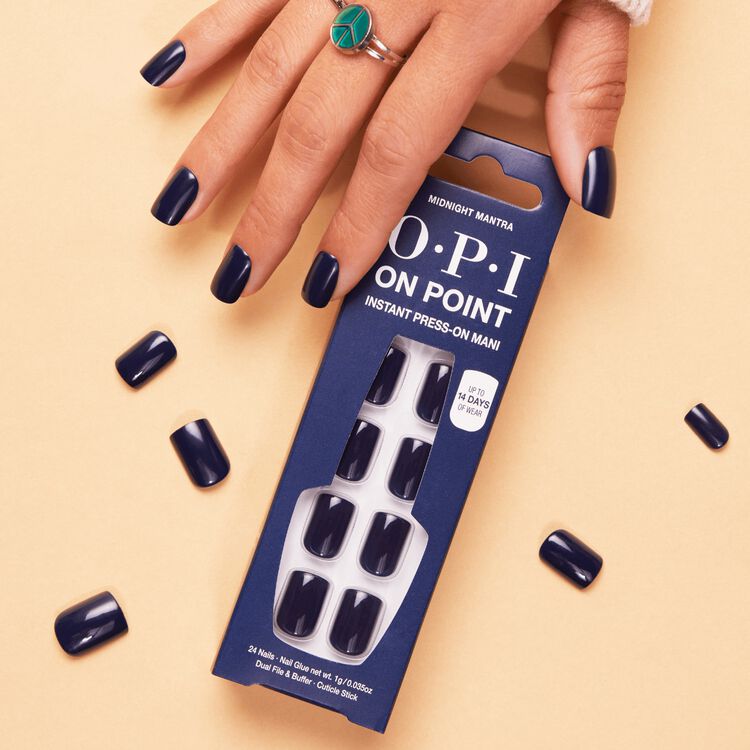OPI Midnight Mantra Press-On Nails