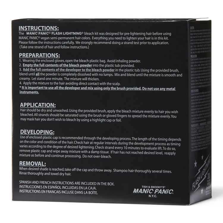 Flash Lightening 30 Volume Bleach Kit By Manic Panic Lightener