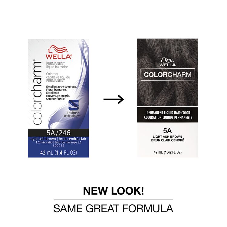 5A Light Ash Brown Permanent Liquid Hair Color