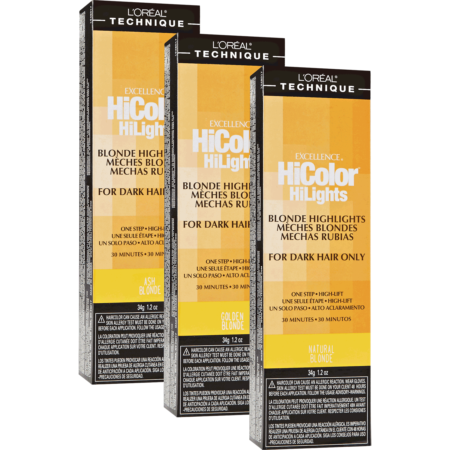 Loreal Hicolor For Dark Hair Color Chart