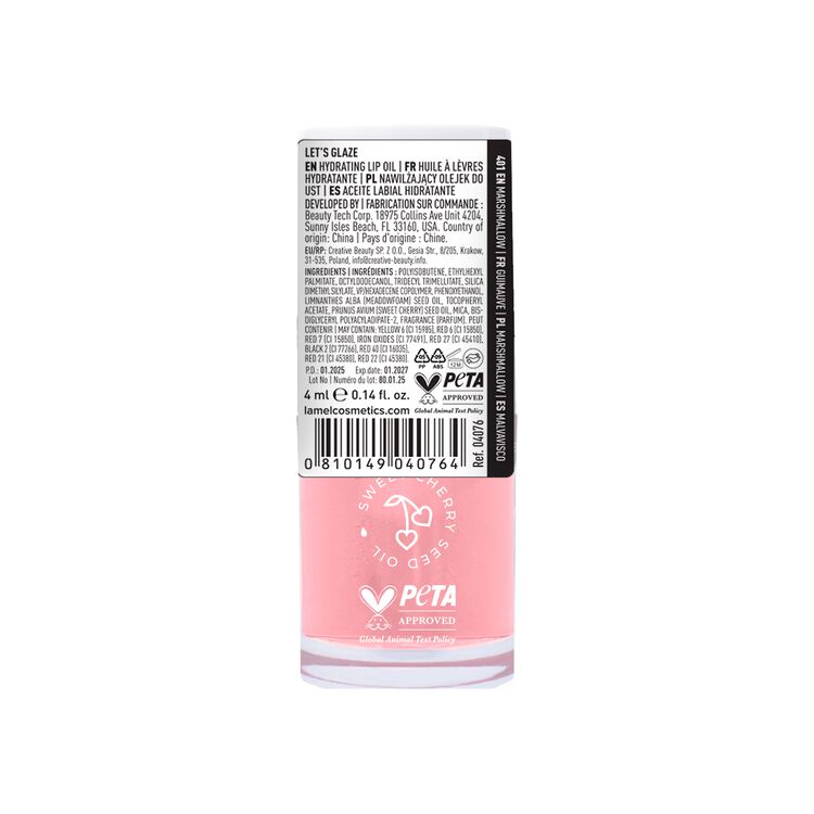 Hydrating Lip Oil Let's Glaze Marshmallow